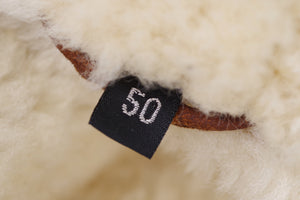 Brown Chunky and Warm Lambskin Shearling Coat, Men's US 40, EU 50