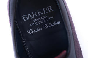 Barker Burgundy Red Dual Color Men's Derby Shoes, Size UK 7 1/2 F
