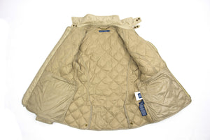 RALPH LAUREN Down Insulated Beige Classic Quilted Jacket, SIZE L - secondfirst