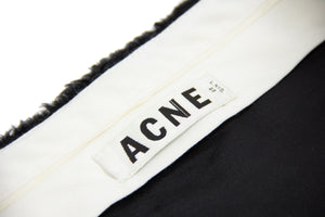 ACNE Cerise Fur Black Pencil Skirt, SIZE 36, USA 6 - secondfirst