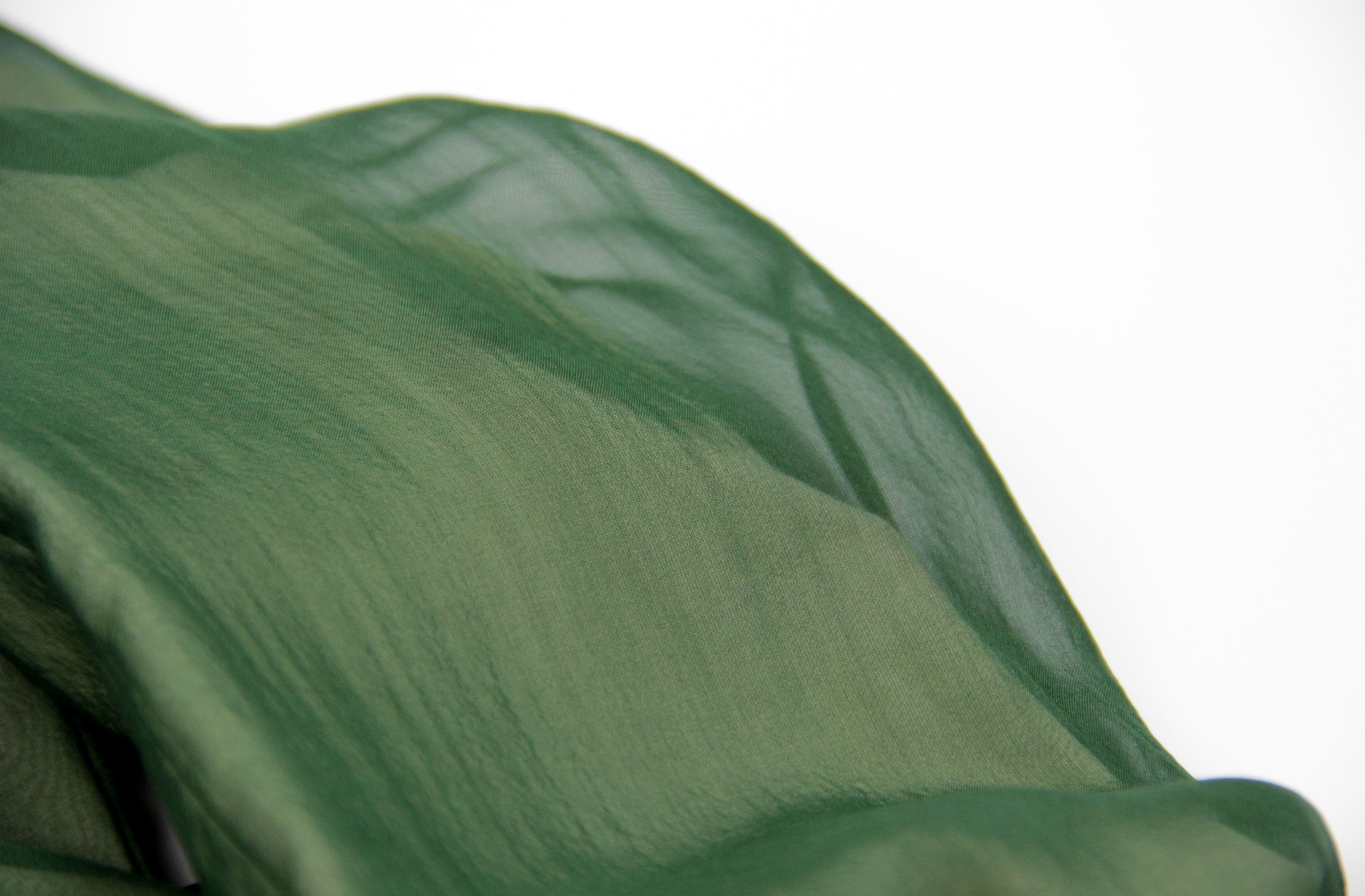 Sportmax Green Silk Chiffon Unstructured Layered Blazer, SIZE XS