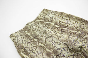 High Waist Snake Print Leather Pants SIZE S, US 6, EU 36 - secondfirst