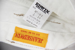 Edwin Newton Slim Vintage White Jeans 31/30