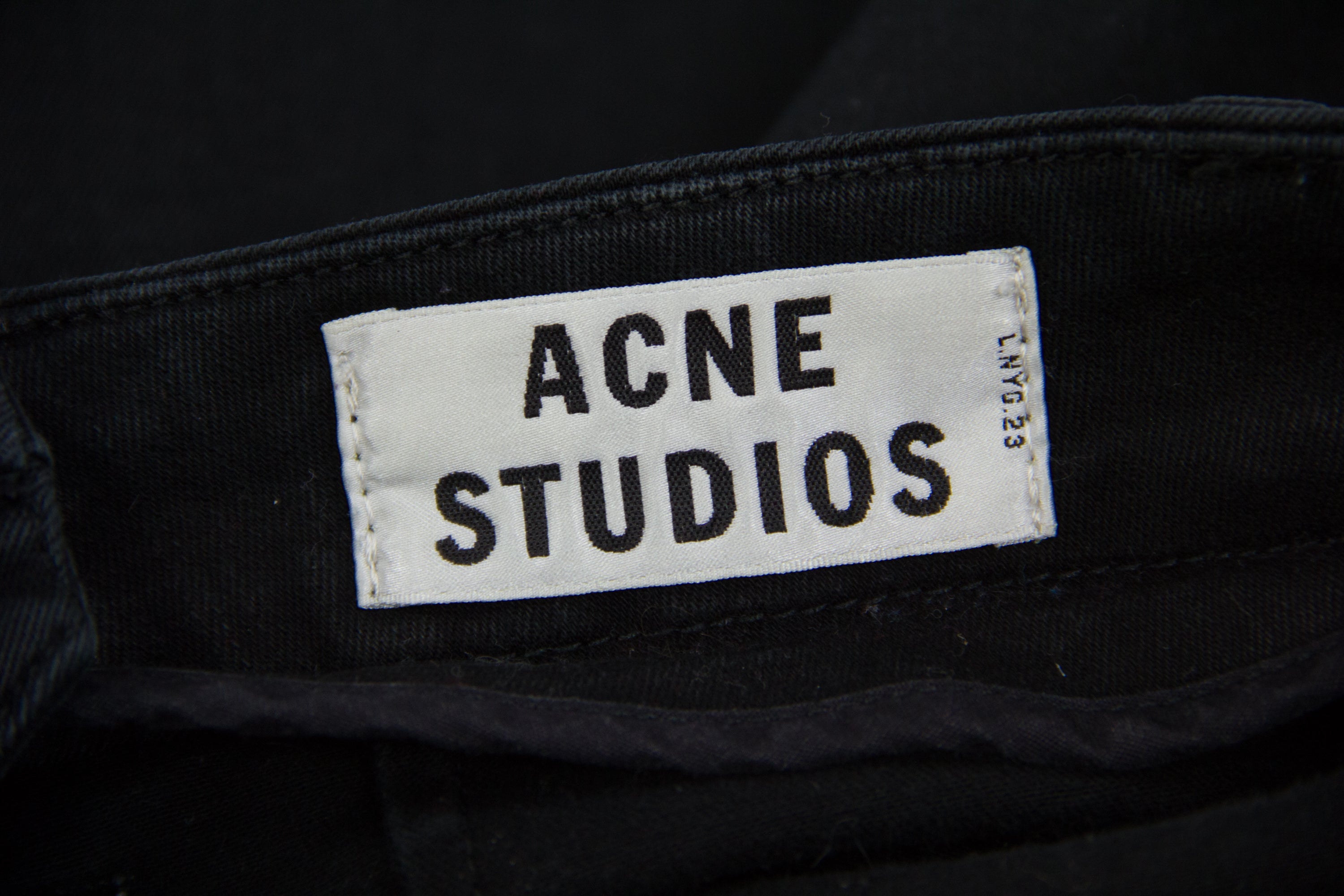 ACNE STUDIOS Skin Black Skinny Jeans Size 31/34 - secondfirst