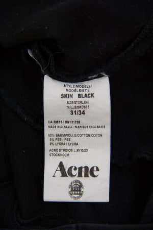 ACNE STUDIOS Skin Black Skinny Jeans Size 31/34 - secondfirst