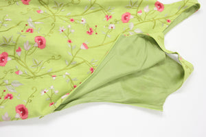 Renato Nucci Lime Green Sleeveless Linen Dress, Size M