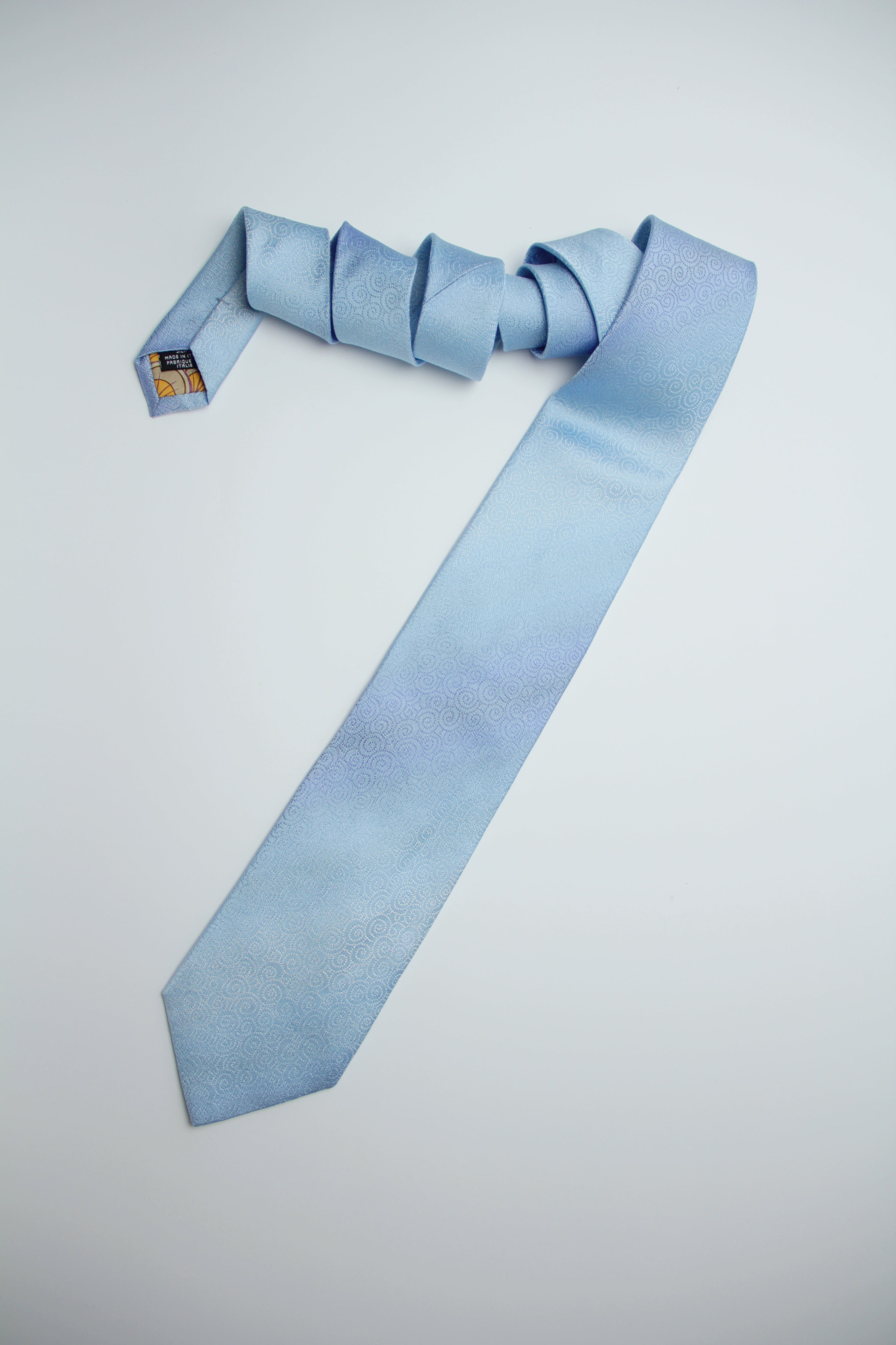 Vintage Kenzo Paris Ombre Blue Silk Tie