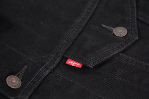 LEVI'S Men's Vintage Style Black Denim Trucker Jacket, XL