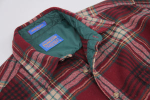 Pendleton Lumberjack Plaid Wool Flannel Shirt, Men's L