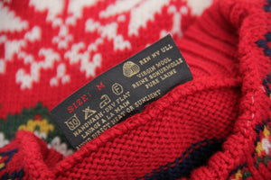 Nordstrikk Winter Wonders Red Men's Boxy Fit Sweater, M