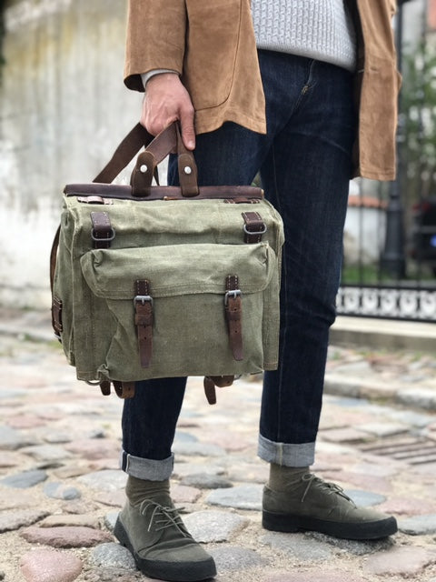 Vintage Canvas Swiss Military Rucksack 1946 – SecondFirst
