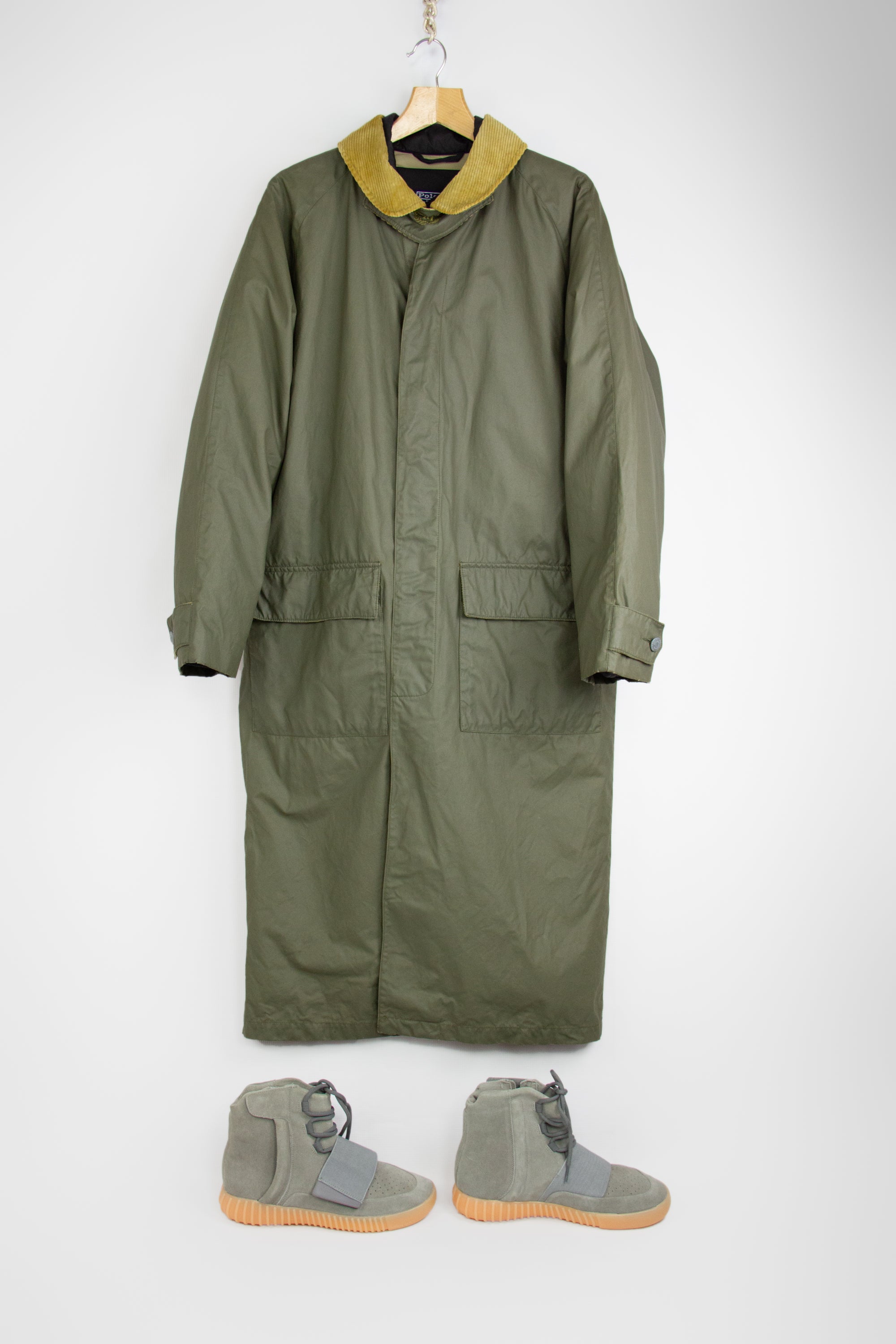 HENRI LLOYD Vintage Men's Long Rain Coat, L - secondfirst