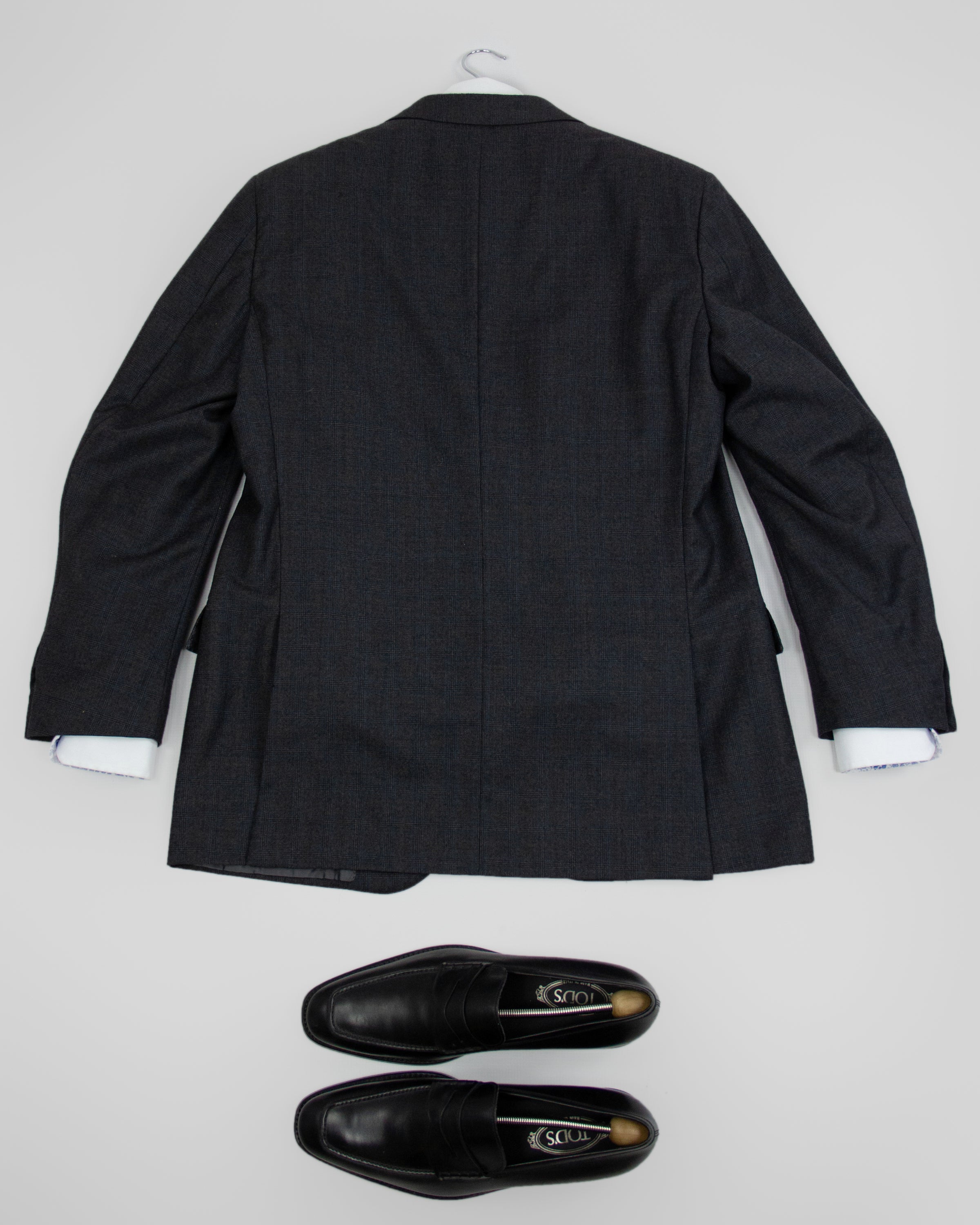 ERMENEGILDO ZEGNA Plaid Wool Blazer Jacket USA 46R, EU 56R - secondfirst