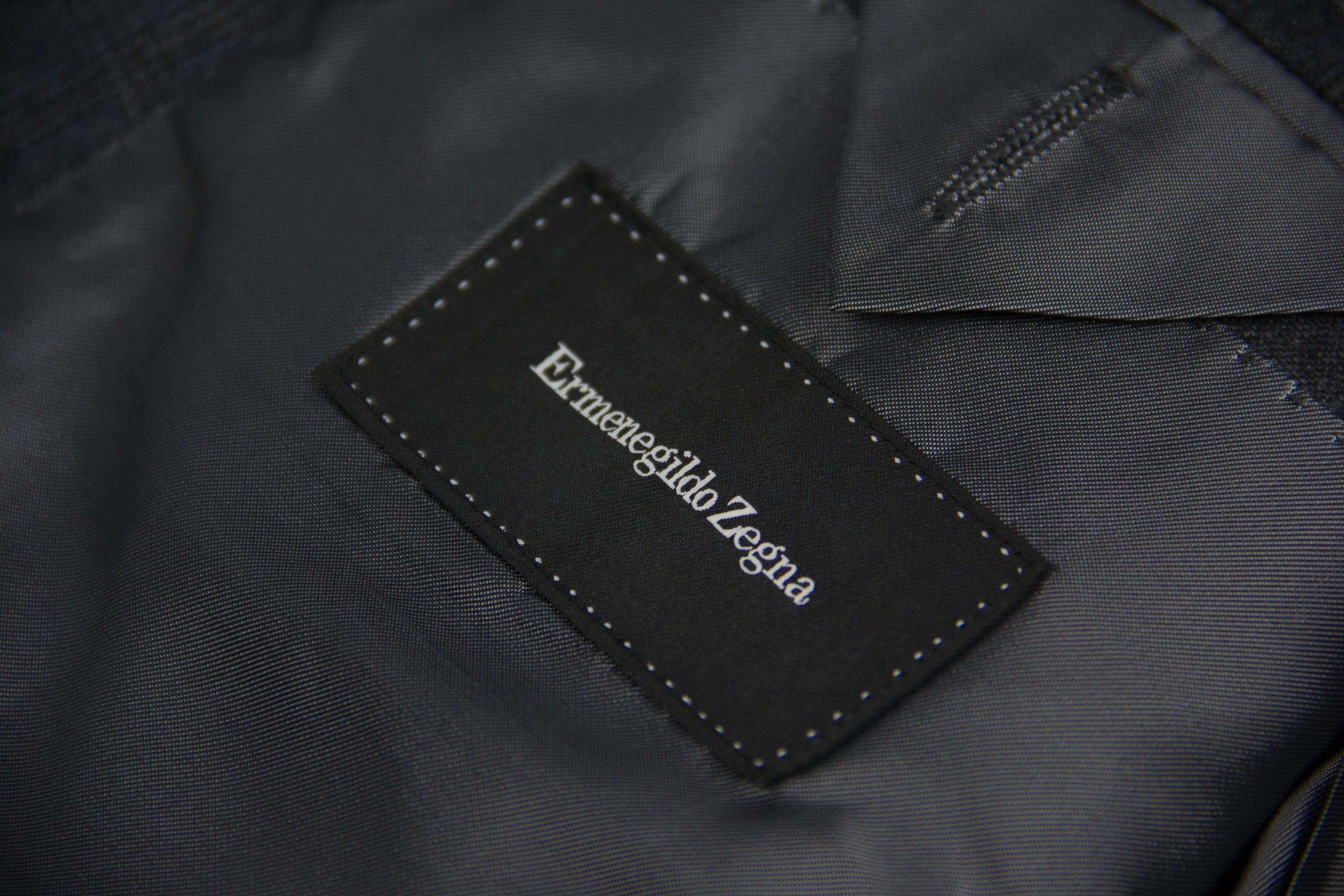 ERMENEGILDO ZEGNA Plaid Wool Blazer Jacket USA 46R, EU 56R - secondfirst