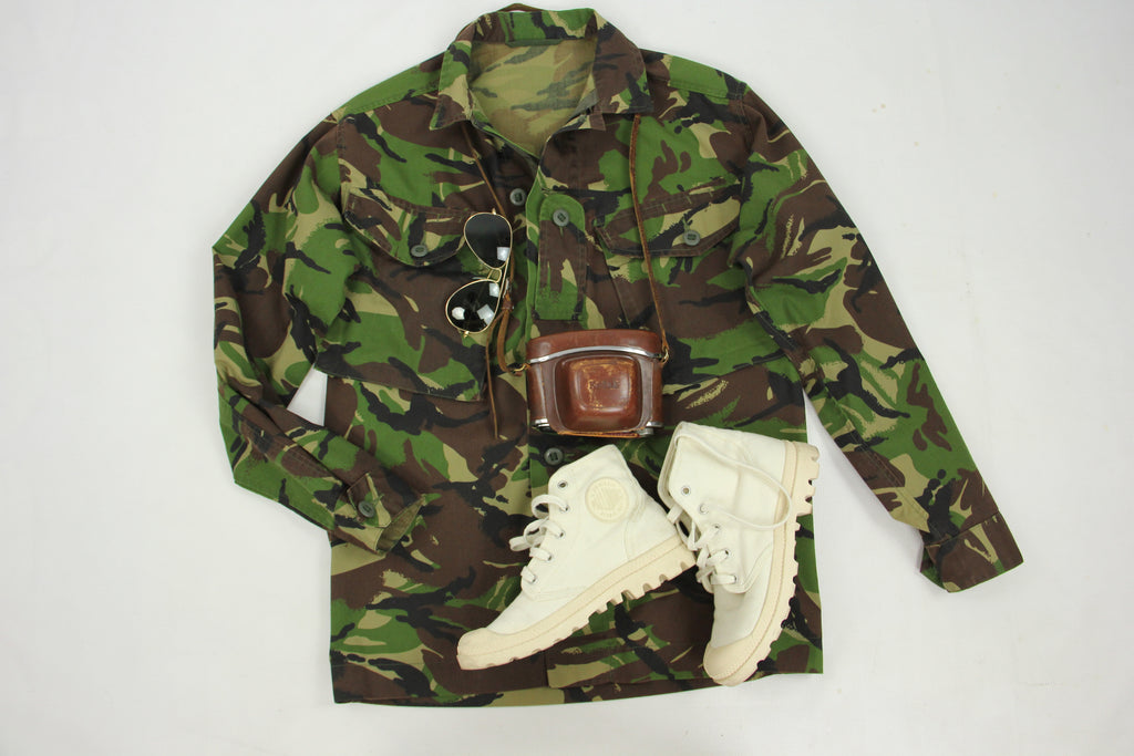 UK-Nato Camouflage Combat Military Jacket Shirt, Size S