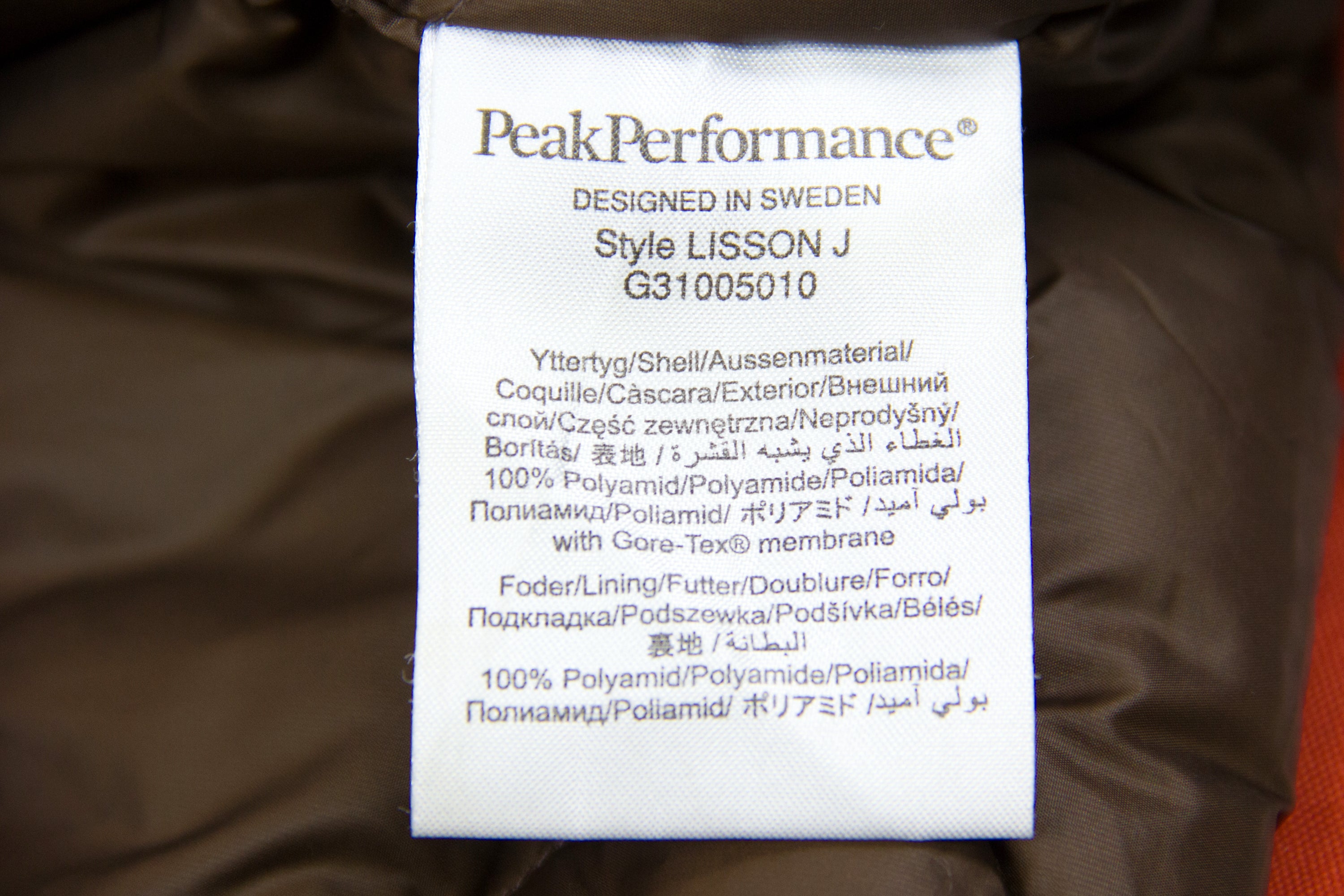 PEAK PERFORMANCE Lisson J Gore-Tex Fur Hooded Down Parka SIZE S - secondfirst
