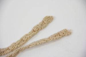 Beige Crochet Knit Backless Top Size XS