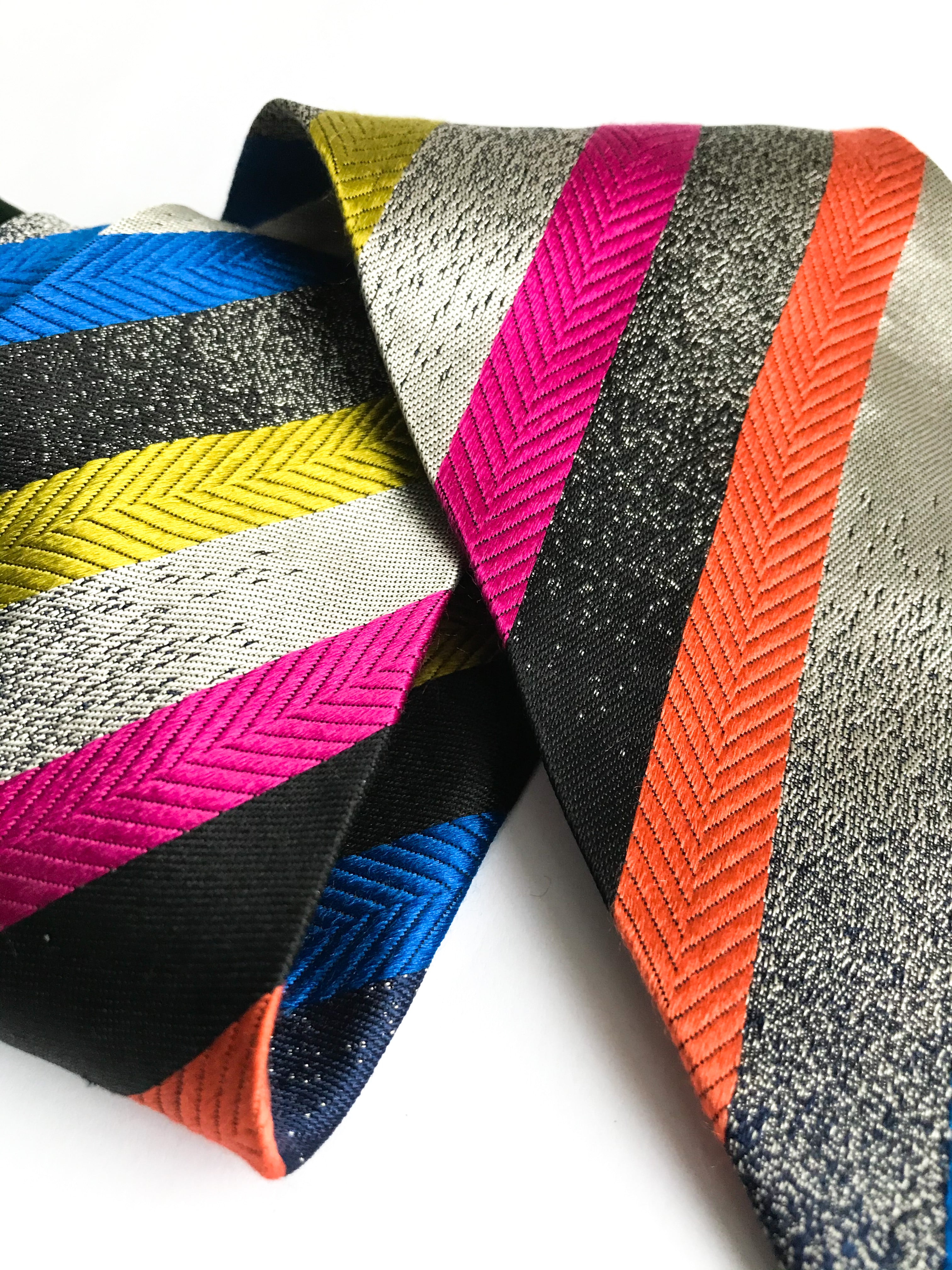 Missoni Cravatte Striped Colorful Silk Tie