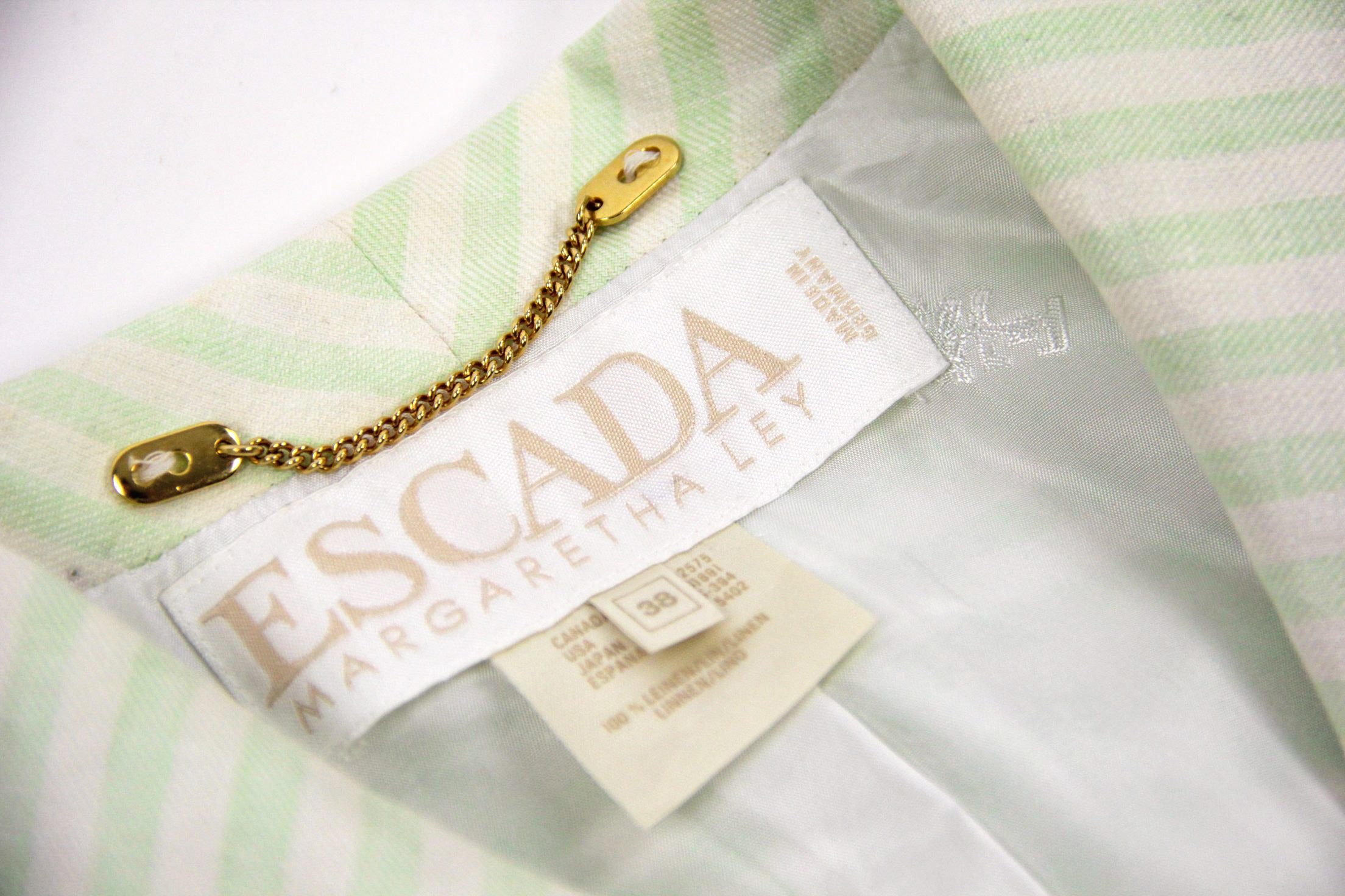 Vintage Escada by Margaretha Ley 100% Linen Summer Blazer, M