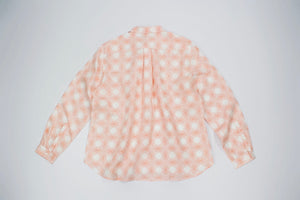 WHYRED Karolina Print Washed Silk Button Up Shirt, EU 40, L