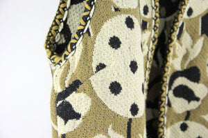 Scandinavian Vintage Open Front Double Faced Wool Vest