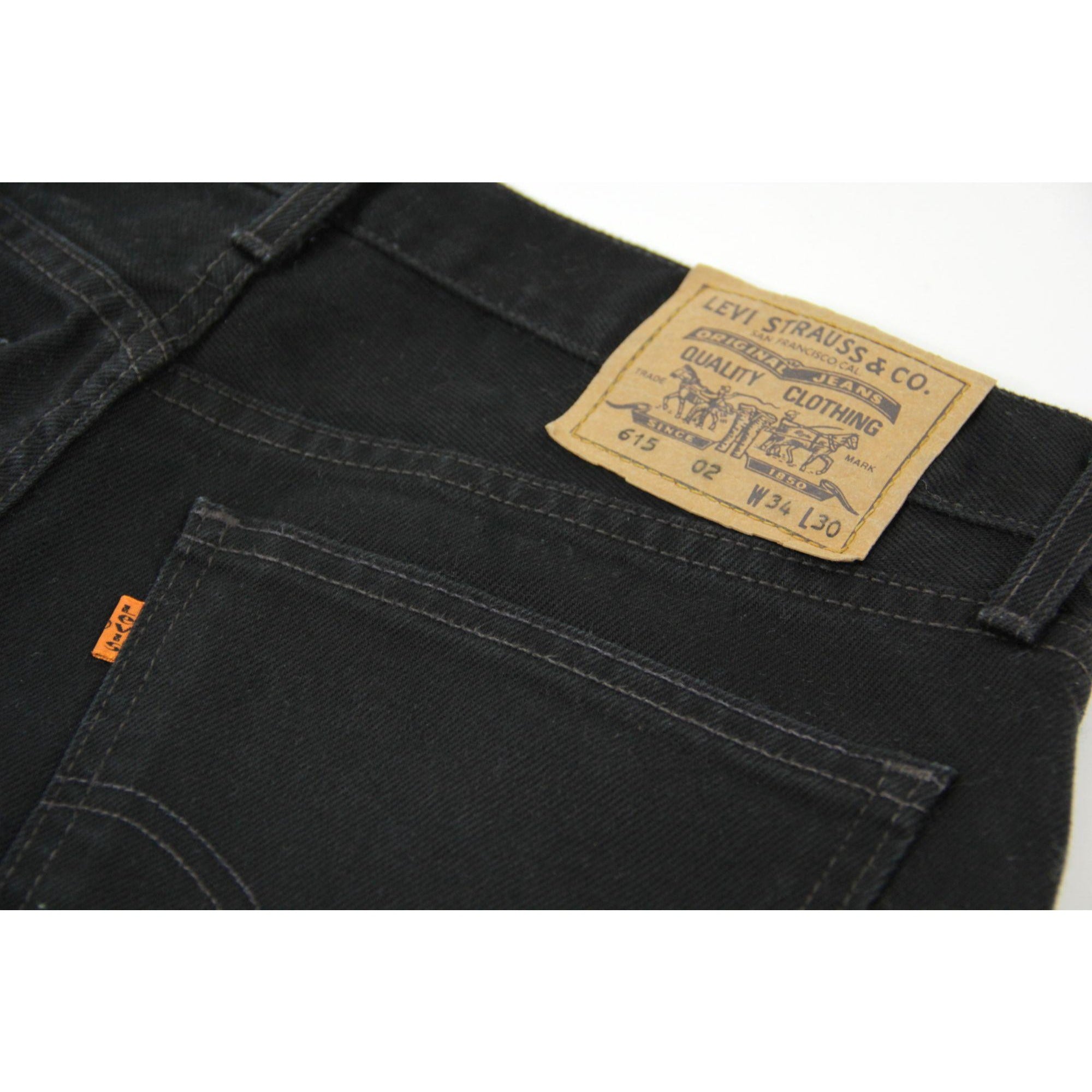 Levi’s 615 Orange Tab Vintage Men’s Black Jeans W34/L30